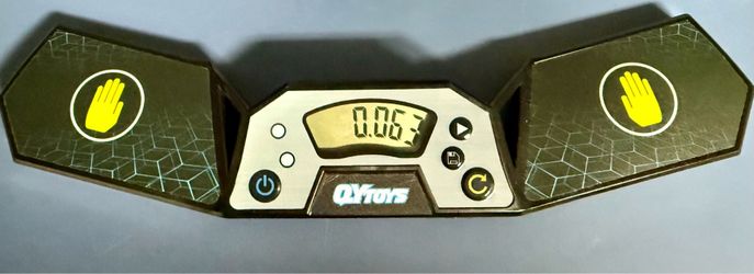 The QY Toys Digital Countdown Timer is a battery-powered kitchen gadget featuring LCD buttons and a sleek black and yellow design. This digital timer 