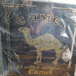 Vintage Camel Sign And Walk A Mile Or A Camel