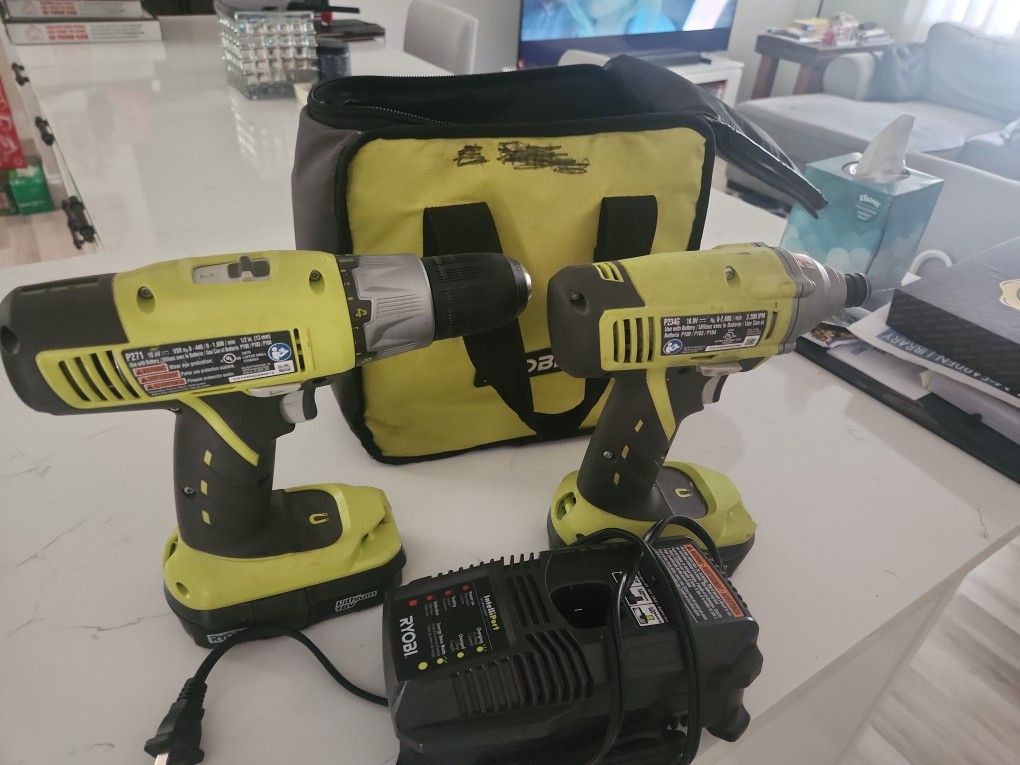 Ryobi Drill Set