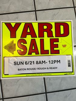 YARD SALE!! SUNDAY 6/2 8am-12pm!!!
