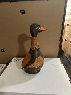 Vintage Italian Hand Crafted Leather Duck