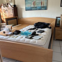 King Bed Frame, 2 night Stands, Armoire - Estate Sale