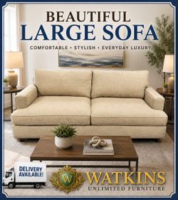 🛋️ BEAUTIFUL LARGE SOFA 🚚 FREE LOCAL DELIVERY AVAILABLE!