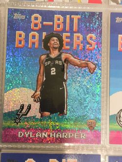 Dylan Harper Topps 8-Bit Ballers RC Holo Card