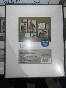 Brand new 4 8x10 Matter To 5x7 Black Picture Frames 