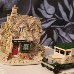Lilliput Lane "Cox's Greengrocer" with toy van