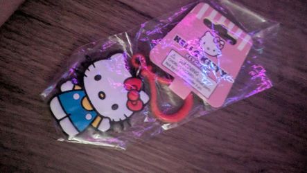 Hello kitty rubber keychain