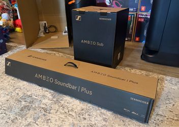 Sennheiser ≠ AMBEO Plus Soundbar System & AMBEO Subwoofer, Audiophile Surround Sound, Premium Cinema Audio