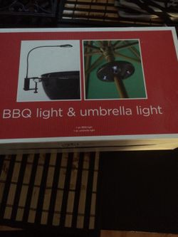 BBQ light and Umbrella light brand-new