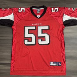 Reebok Atlanta Falcons Jersey John Abraham #55 NFL Game Home Jersey Men’s XL  100% authentic. Good condition.   This product is a Reebok Atlanta Falco