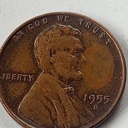 Old Penny In Good Condition 1955s 