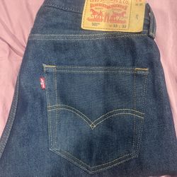 Blue 501s Shrink To Fit, Brand New