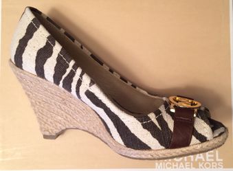 Gorgeous Michael Kors tiger print wedges!!!