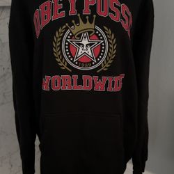 NWOT Mens Obey Hoodie Large Black