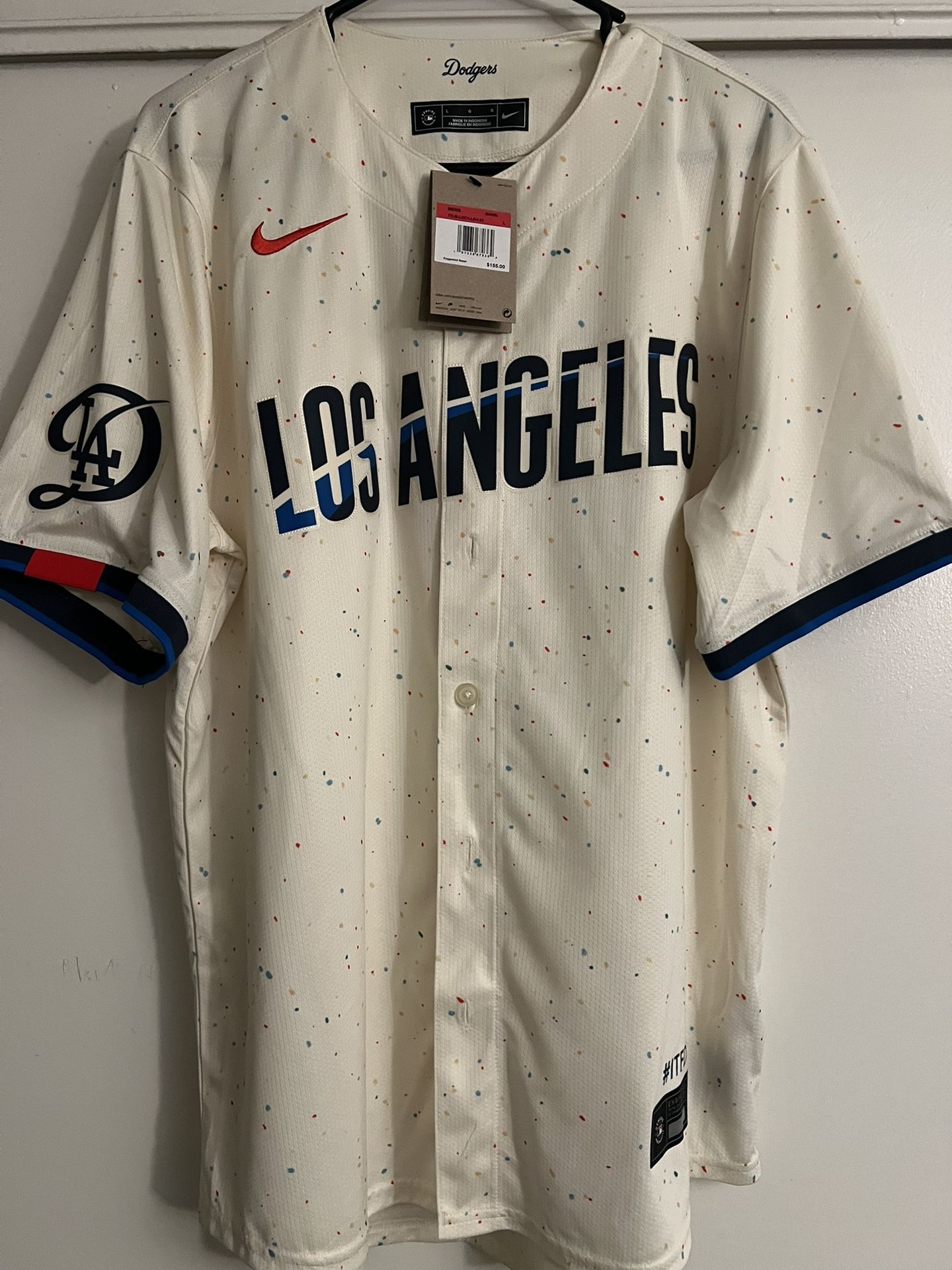 Mens Dodgers Jersey Large 