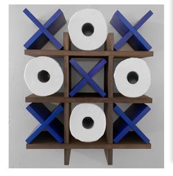 TIC TAC TOE Toilet Paper Holder