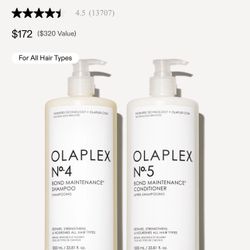 New OLAPLEX Biggest Bestsellers Set No.4 Bond Maintenance Shampoo No.5 Bond Maintenance Conditioner
