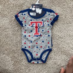 Texas Rangers Onesies 18mo