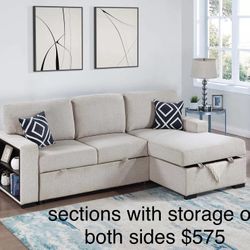  Sectional Sofa Beige 