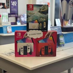 Nintendo Switch Oled Gaming Console - Pay $1 DOWN AVAILABLE - NO CREDIT NEEDED