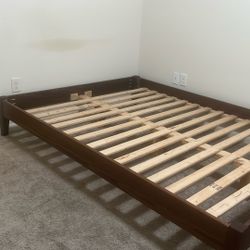 Wooden Minimalist Queen Bed Frame