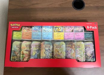 Pokemon Costco Prismatic Evolutions 8-Pack Mini Tins