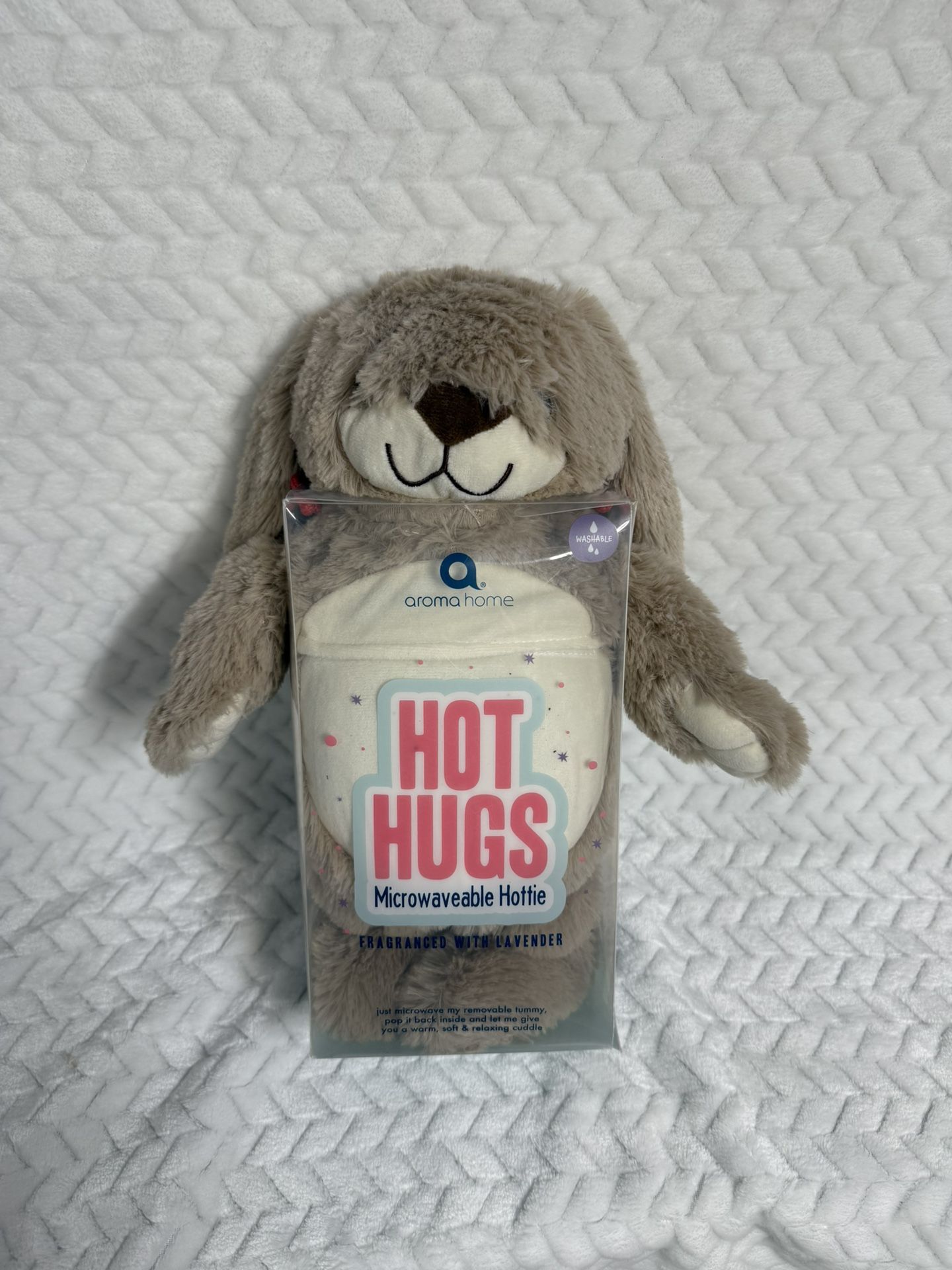 Aroma Home Hot Hugs Microwaveable Lavender Scented BEAR Plush w/Heat Pack NEW
