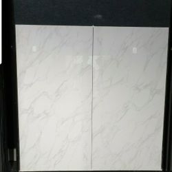 🎯🎯🎯 24x48 Gloss Veins  White Rectified Porcelain Calcatta Tile