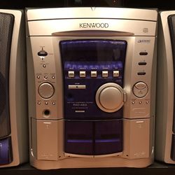 Kenwood RXD-A83 Mini Hi-Fi Component Stereo System Tape 3 CD Changer AM/FM Radio