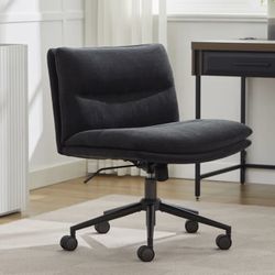 New Black Elle Decor Gracie Criss-Cross Office Chair