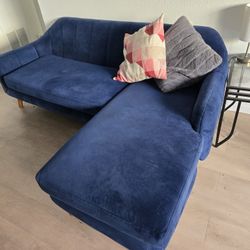 Blue Velvet Couch