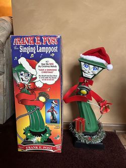 Frank E. Post Singing Lamppost Animated Figure with Box