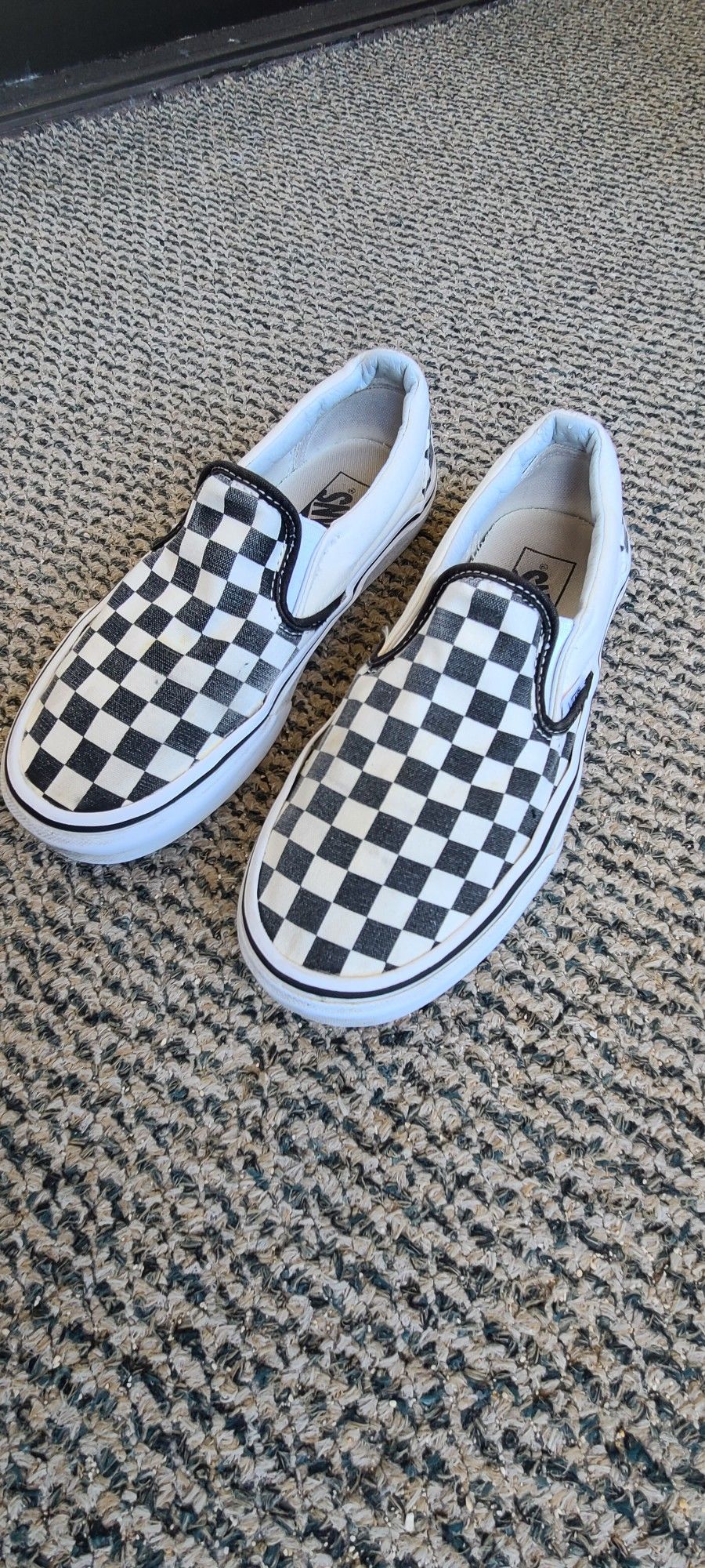 Vans Shoes Checkered Black White