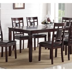Brown Dining Table Set 