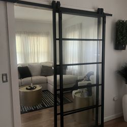 Glass Bypass Barn Doors