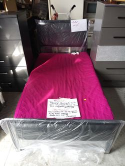 Twin bed black new