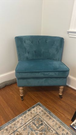 Teal sitting chair