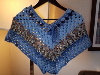 Youth Knit Poncho