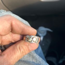 12k Black hills Gold And Sterling Silver Men’s Ring