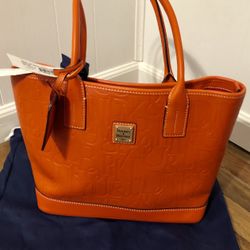 NWT Dooney & Bourke Embossed Russel Tote