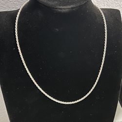 18in Sterling Silver Chain 