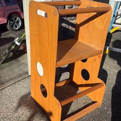Kids Toddler Kitchen Tower Helper Step Stool 