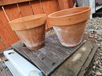 2 Clay pots