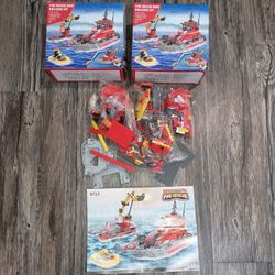 Rescue Fire Boat Lego Set