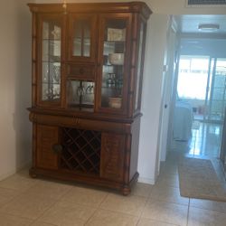 Bahama Rattan China Cabinet 