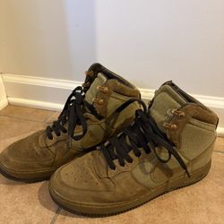 Nike 2012 Air Force 1 Hi Dcn Deconstruct Military Boot Size 9.5 