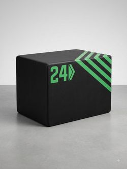 High-Density Foam Plyo Jump Box – Black & Green Exercise Box Platform