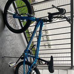neon blue bike