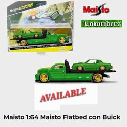 1:64 Maisto Flatbed w/ 1987 Buick Regal T-Type Lowriders -Green – Design Elite Transport