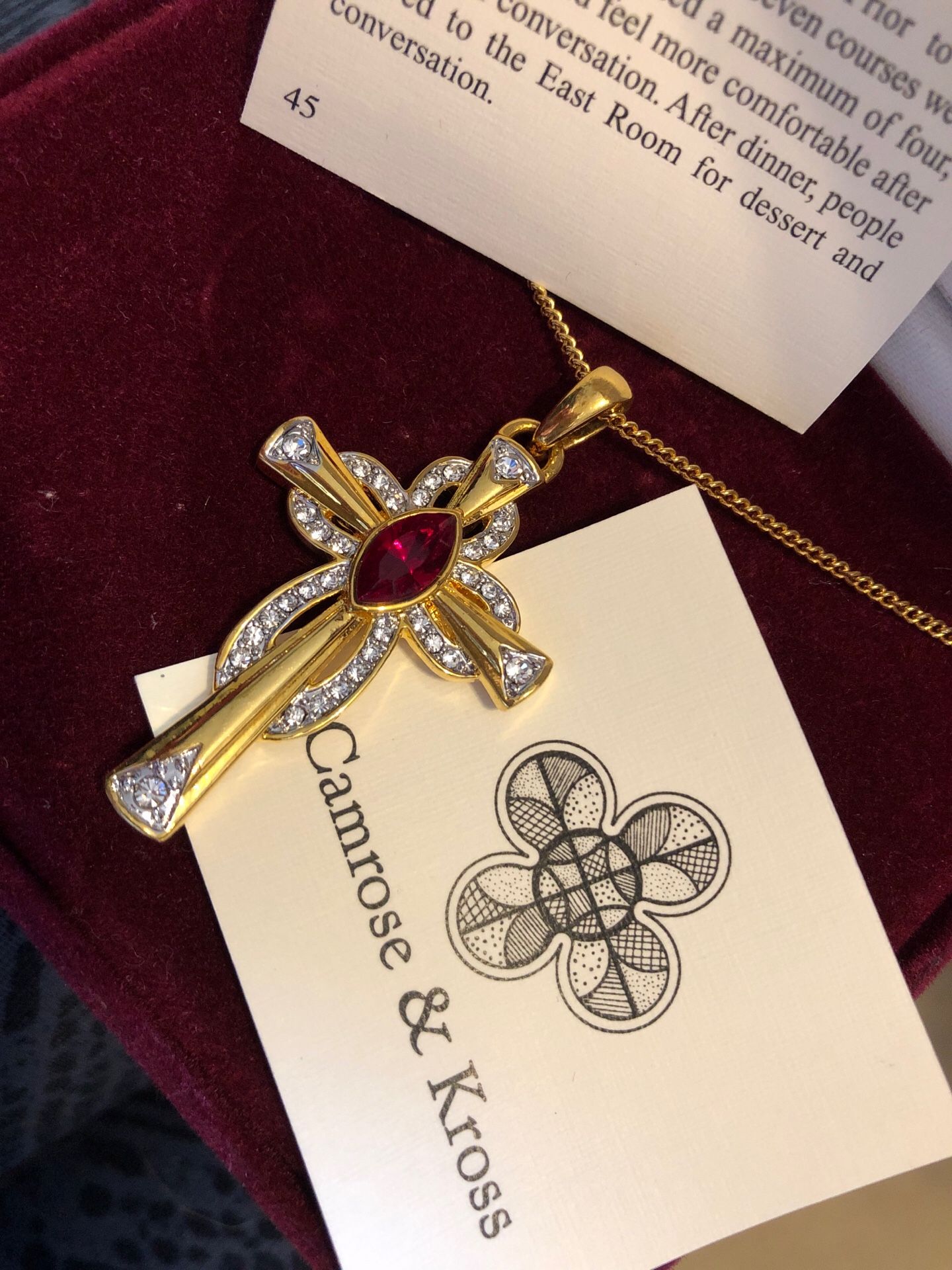 Camrose and kross cross necklace deals